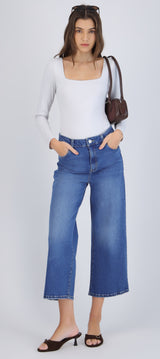 Jeans cropped mid rise