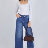 Jeans cropped mid rise