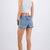 Denim micro shorts