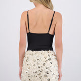Bodysuit cascada con tirantes