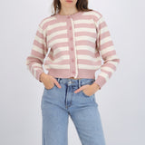 Cárdigan rayas detalle ondas