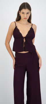 Top tirantes detalle encaje escote