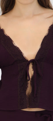 Top tirantes detalle encaje escote