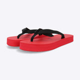 Flip flop plataforma chinela textil