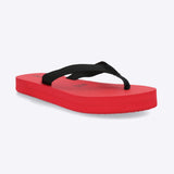 Flip flop plataforma chinela textil