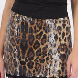 Falda lentejuela animal print