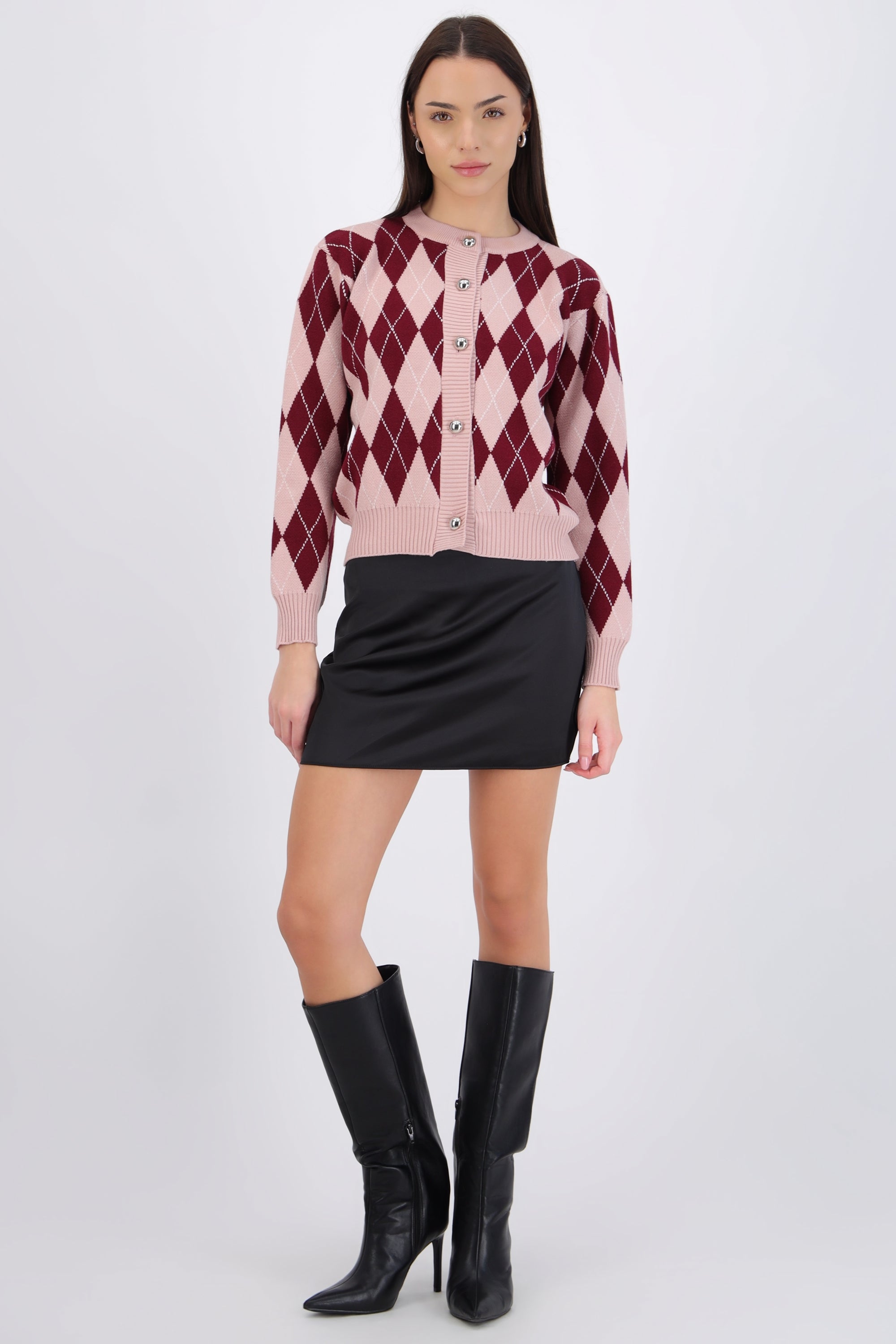 Falda mini satin