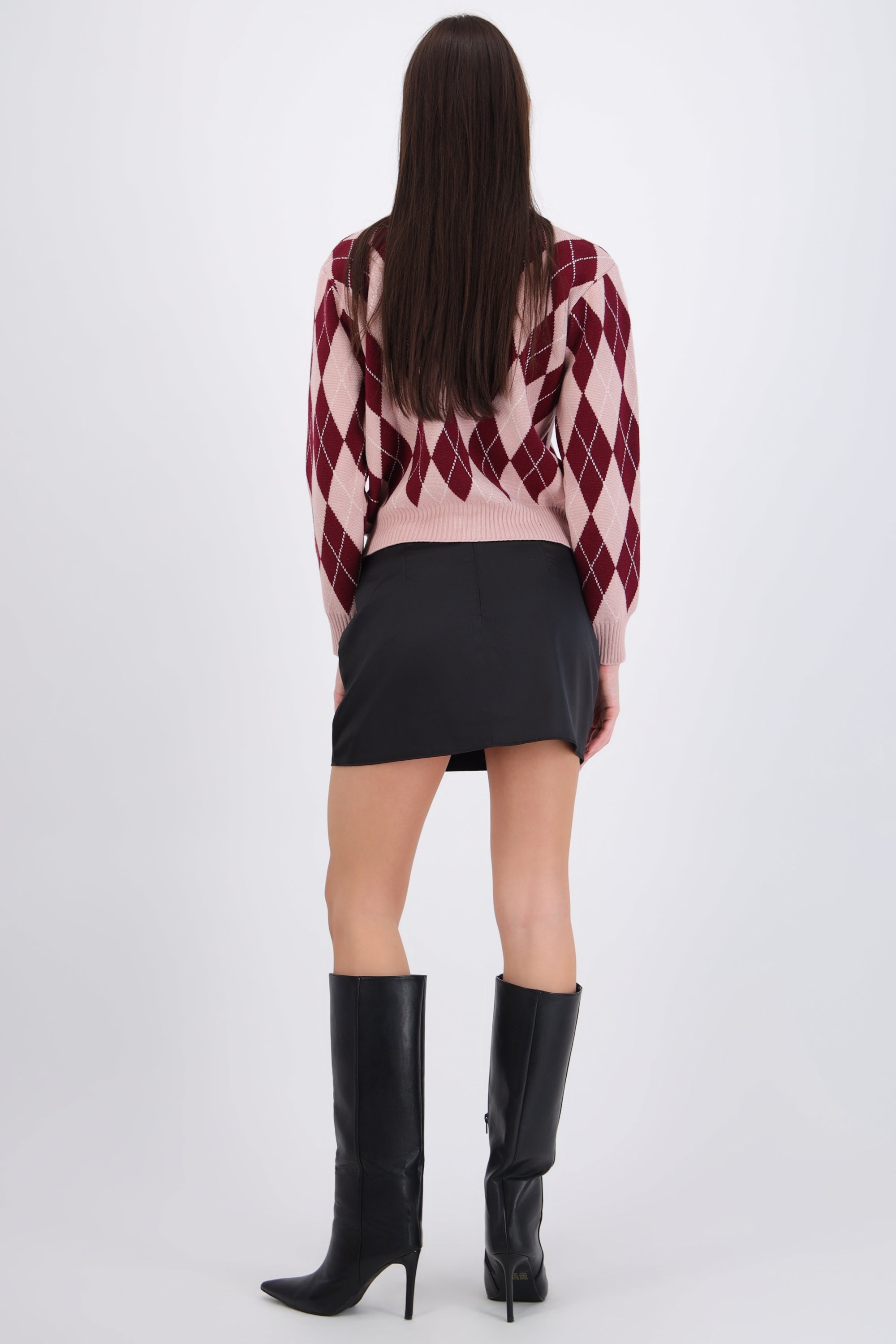 Falda mini satin