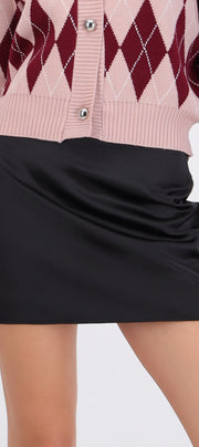 Falda mini satin