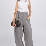 Pantalón balloon cuadros
