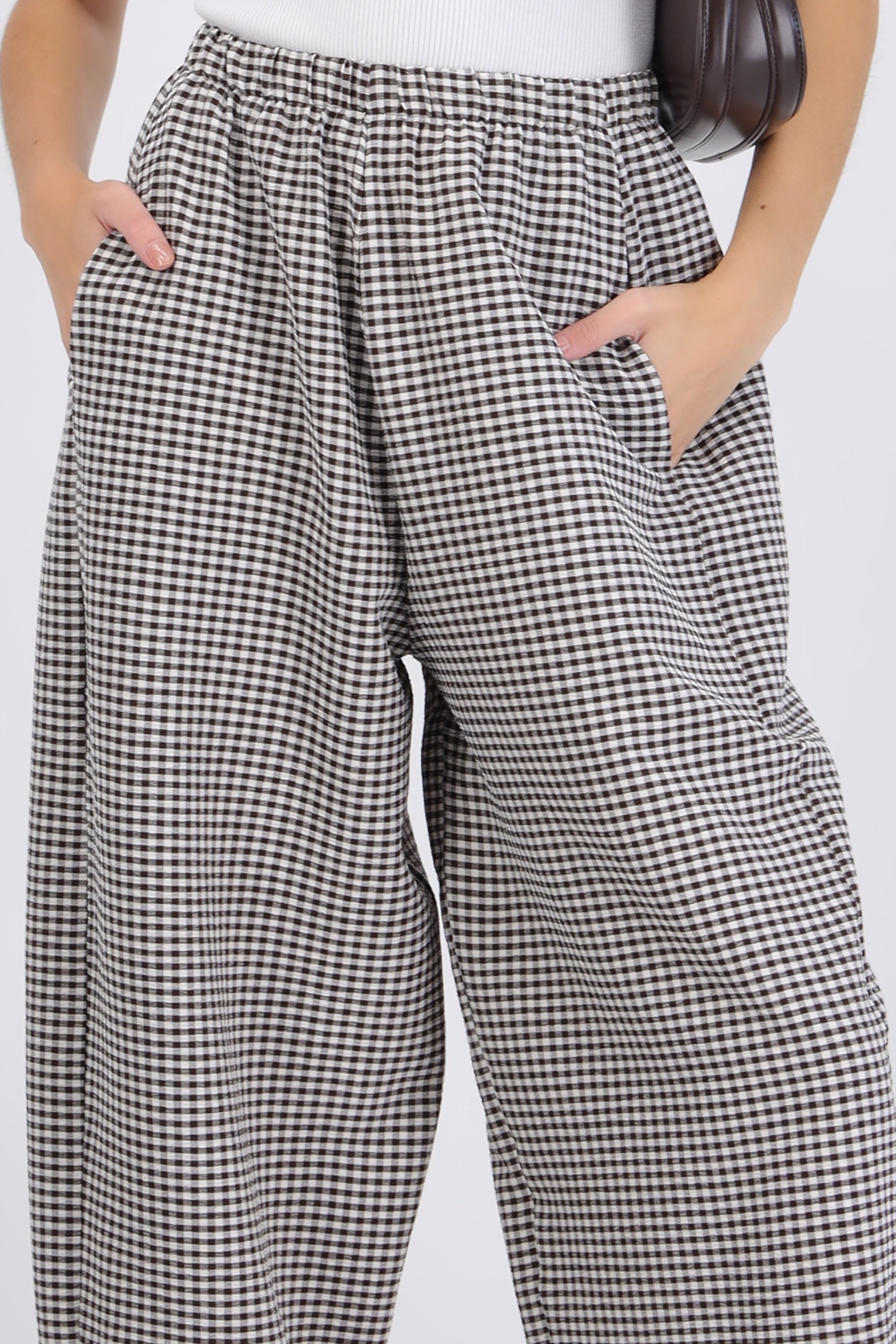Pantalón balloon cuadros