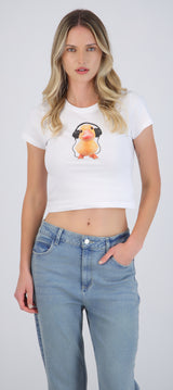 Bbay tee patito con audífonos