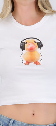 Bbay tee patito con audífonos