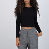 Blusa manga larga suave
