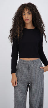 Blusa manga larga suave
