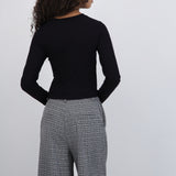 Blusa manga larga suave