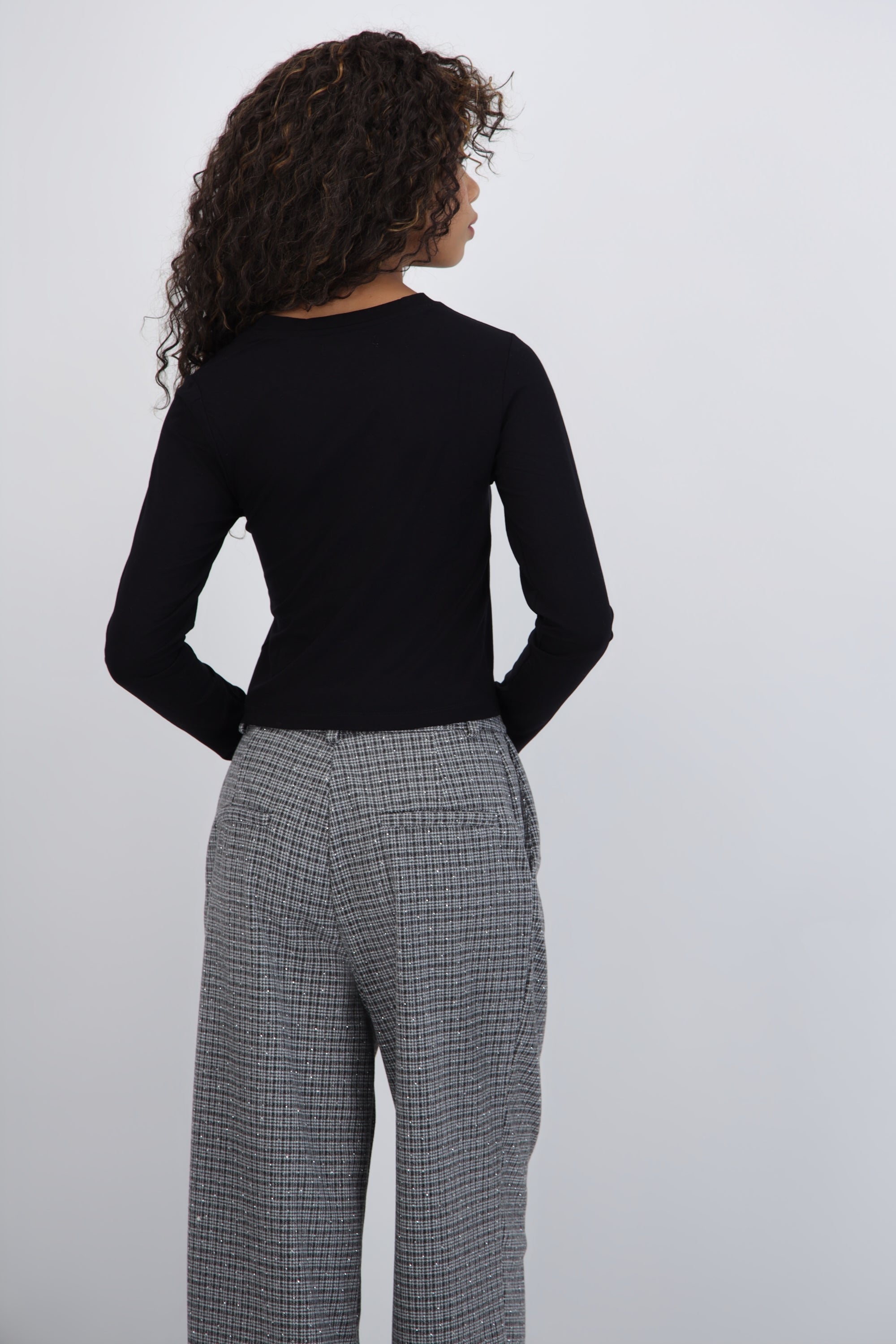 Blusa manga larga suave