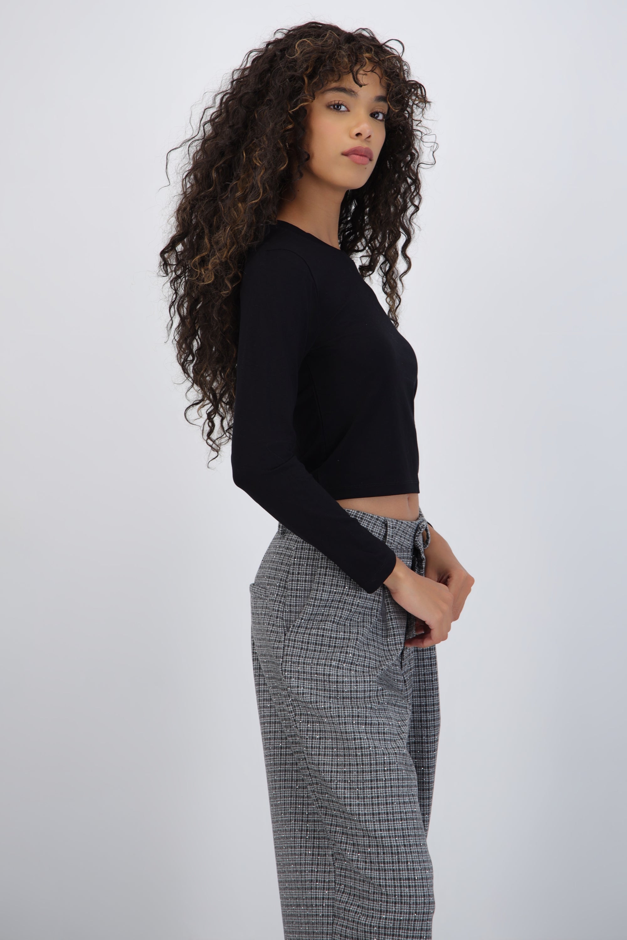 Blusa manga larga suave