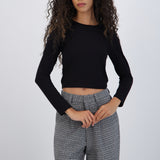 Blusa manga larga suave
