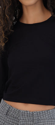 Blusa manga larga suave