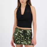 Top halter doble capa