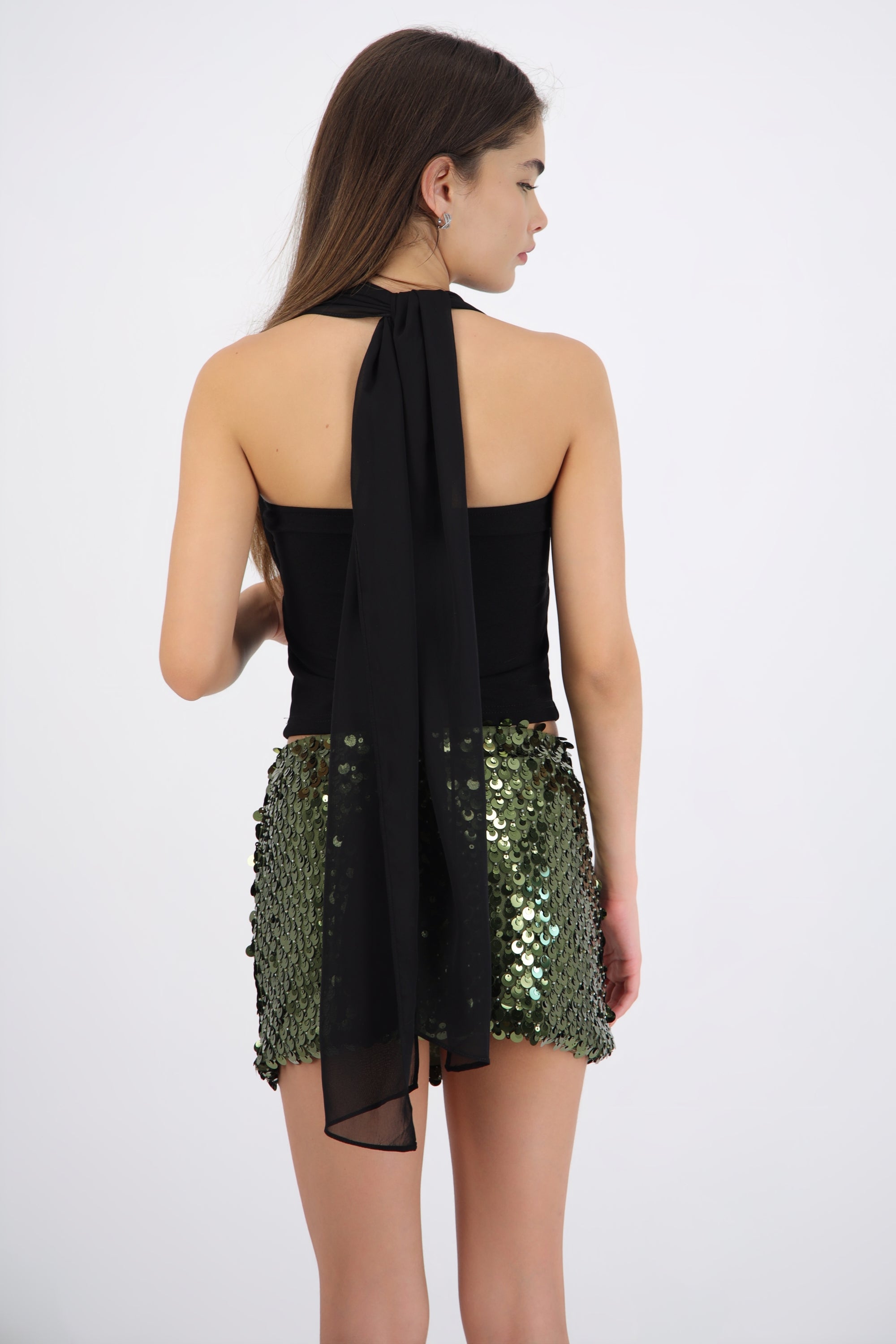 Top halter doble capa
