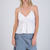 Top tirantes escote v