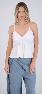 Top tirantes escote v