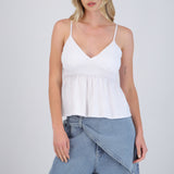 Top tirantes escote v