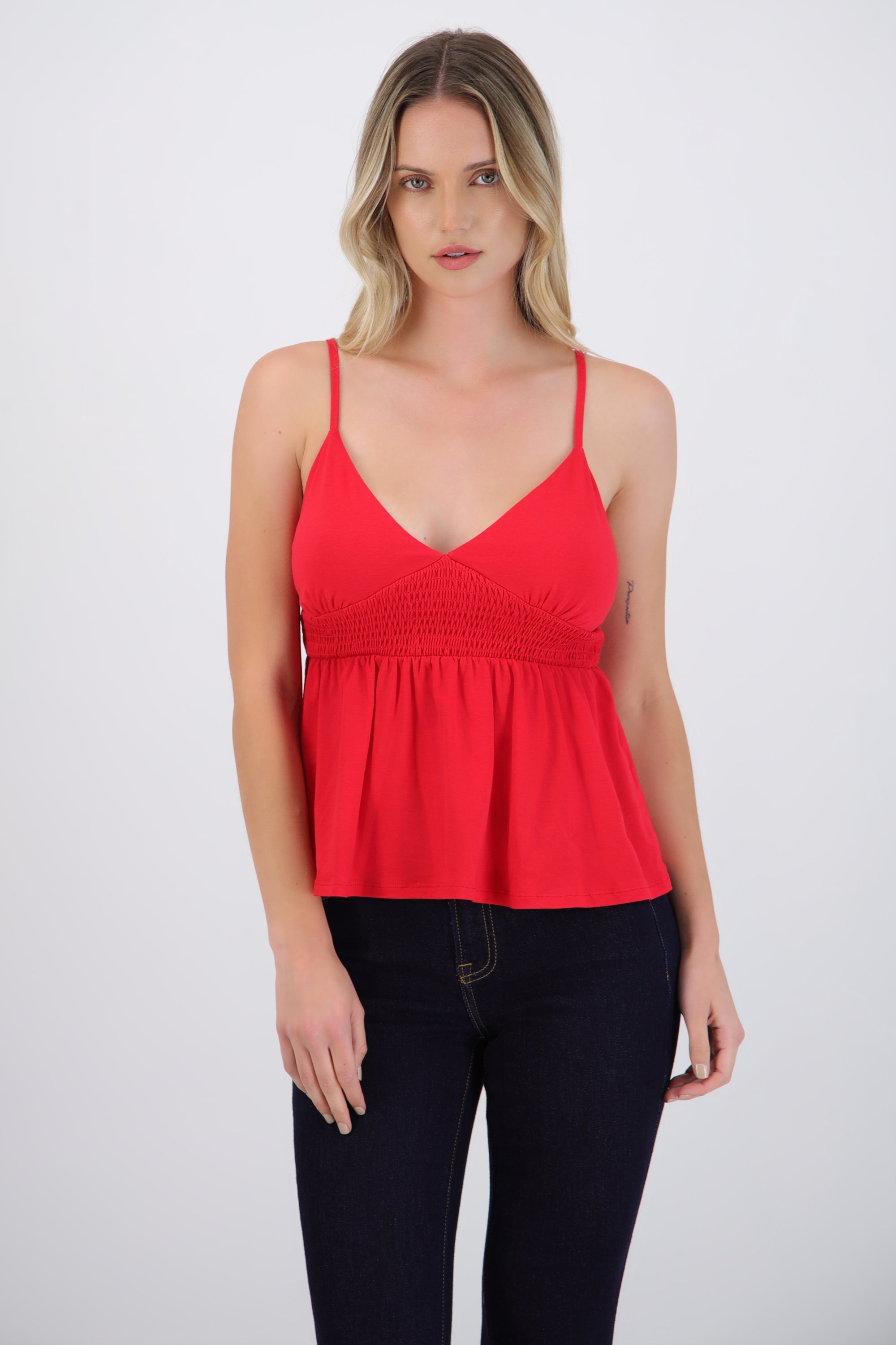 Top tirantes escote v