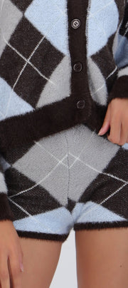 Mini shorts con rombos