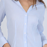 Camisa manga larga pinzas rayas