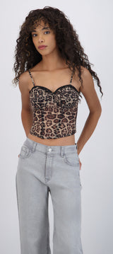 Corser leopardo con copa