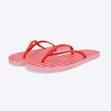 Flip flop estampado rayas