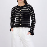 Cardigan rayas detalle olan