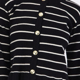 Cardigan rayas detalle olan