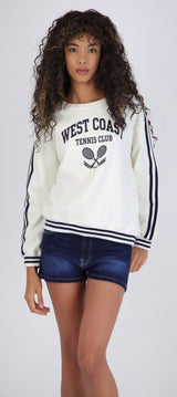 Sudadera estampada west coast