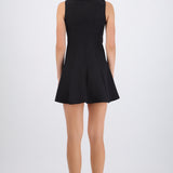 Vestido mini sin manga liso