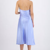Vestido satinado cascada