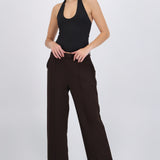 Pantalón liso cinturón