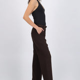 Pantalón liso cinturón
