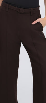 Pantalón liso cinturón