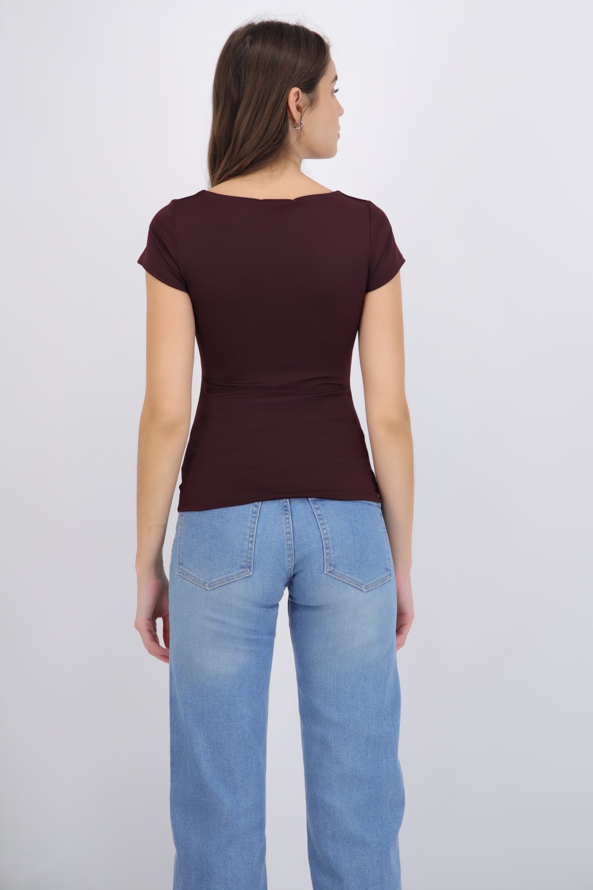 Top escote cuadrado largo