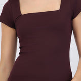 Top escote cuadrado largo