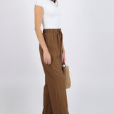 Pantalón con textura wide leg
