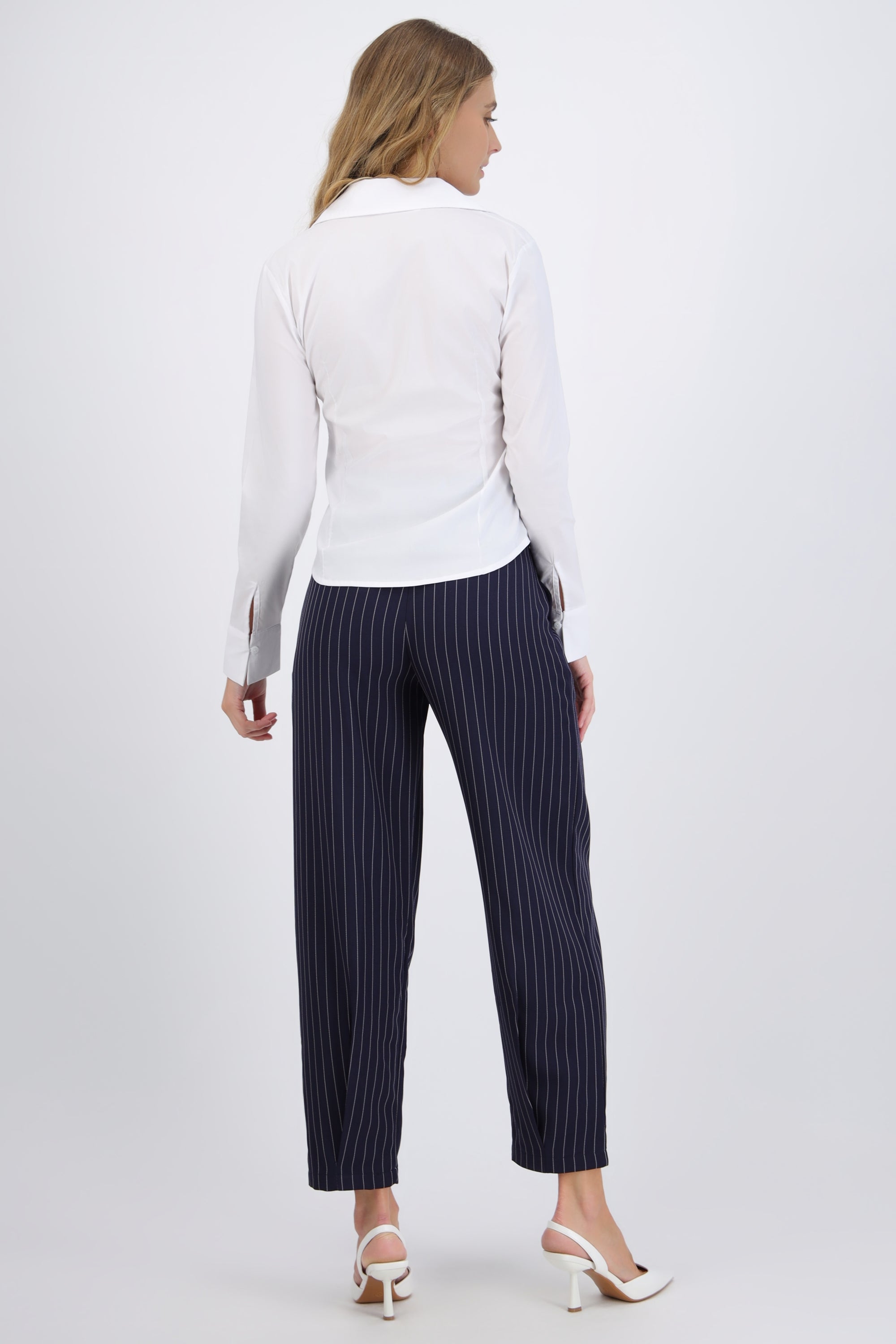 Pantalón de rayas sastre barrel