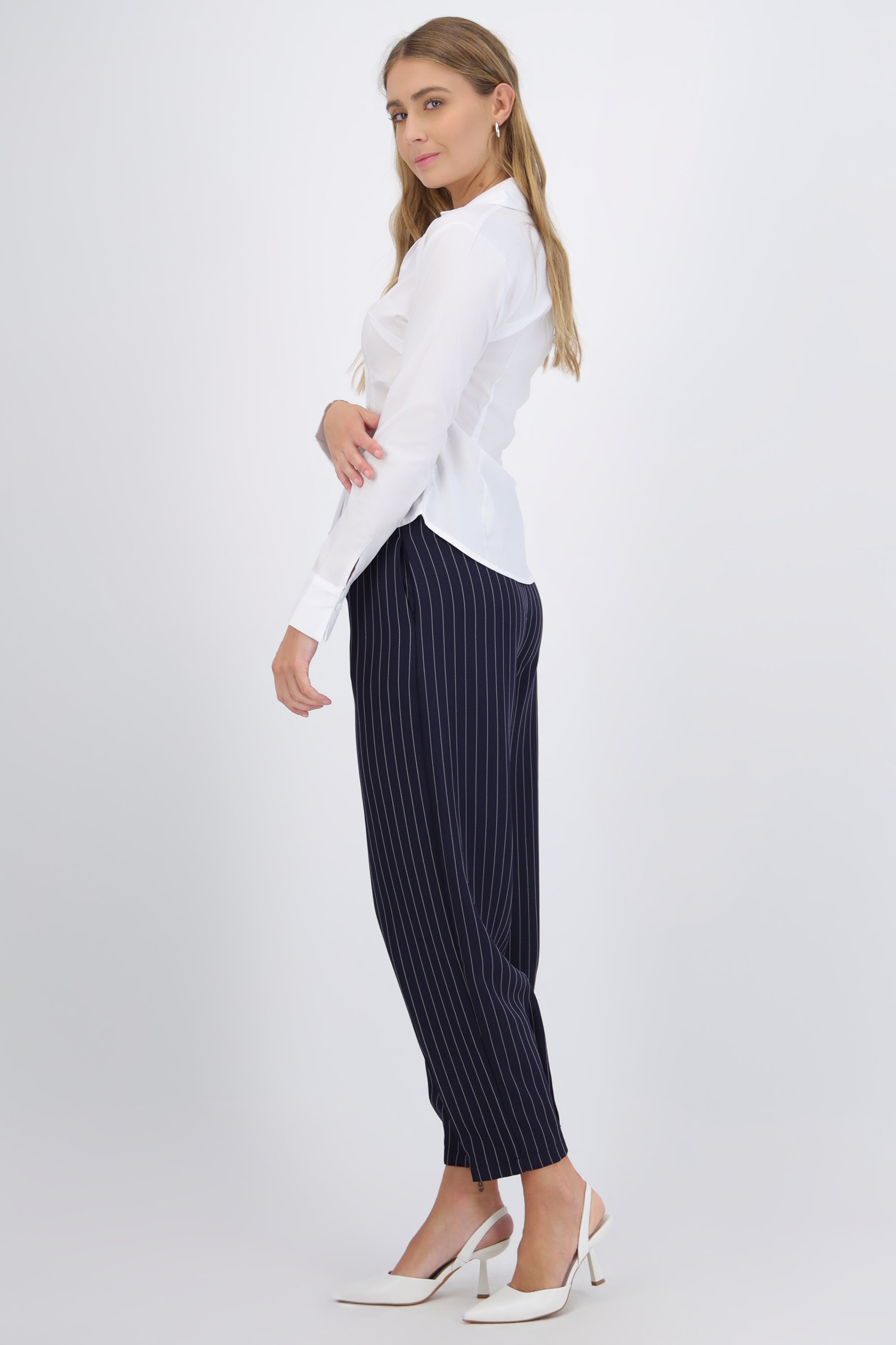Pantalón de rayas sastre barrel