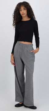 Pantalón suave detalle brillos