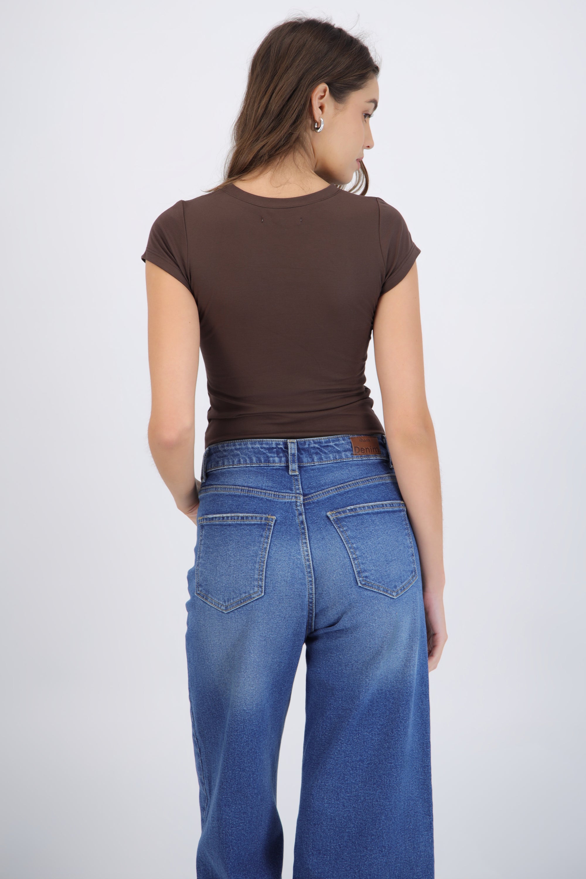 Playera cuello redondo manga corta