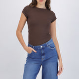 Playera cuello redondo manga corta